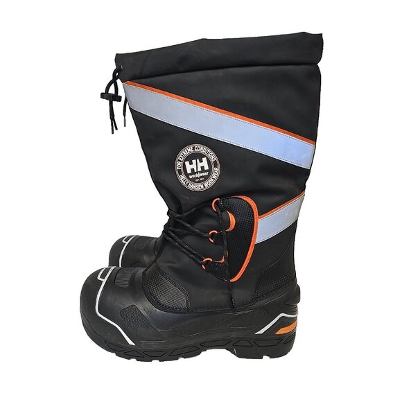 Helly Hansen Men's HHF146111 CTCP IceFx WP Felt Pack Boot Black/Orange Size 15M - Picture 5 of 7